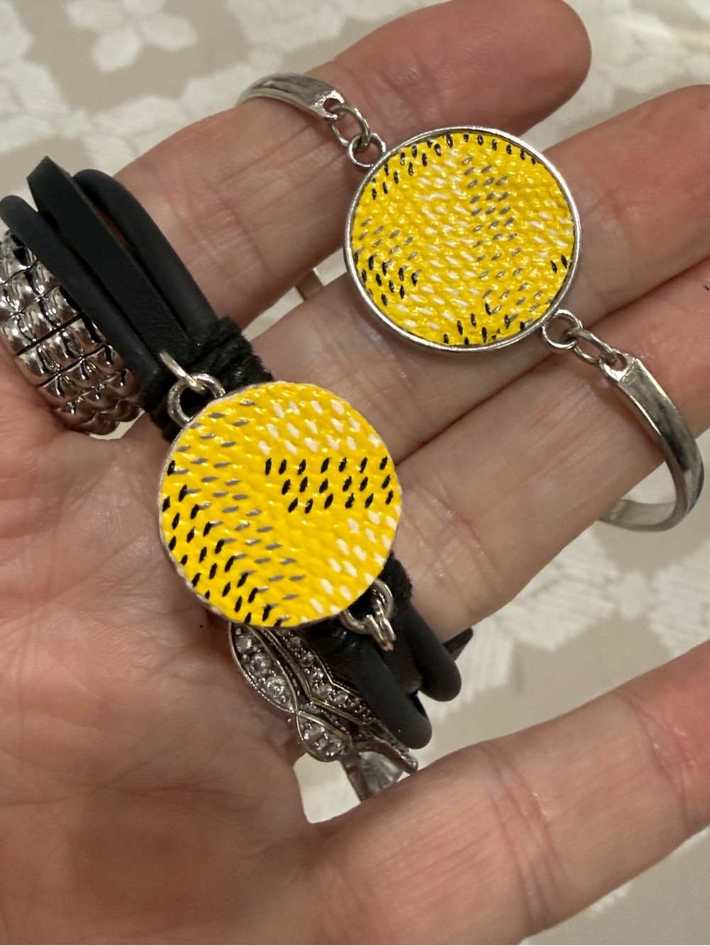 Goyard Repurposed material bracelet set brand new upcycled luxury